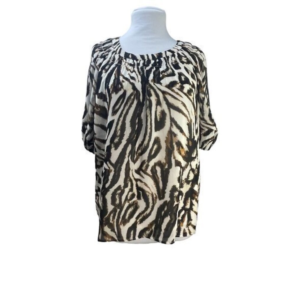 Calvin Klein Animal Print Blouse $89.50 ⭐️